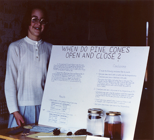 Dr. Storz as a child at a science fair.