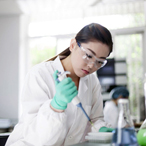 Scientist working in a laboratory.