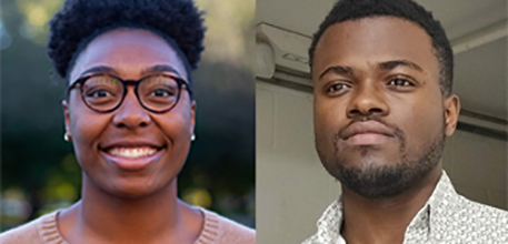 Headshots of Kyla Roland and Jacob Olondo-Kuba.