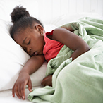 Young girl sleeping.