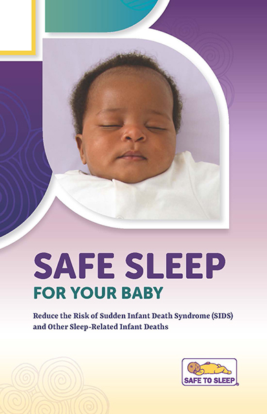 Cover of the Safe Sleep for Your Baby Black/African American Outreach Booklet