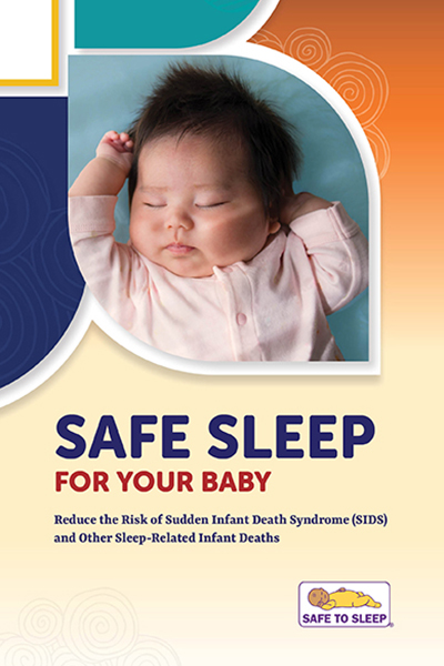Front cover of the Safe Sleep for Your Baby booklet for American Indian/Alaska Native audiences