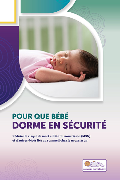 Cover of Safe to Sleep booklet in French