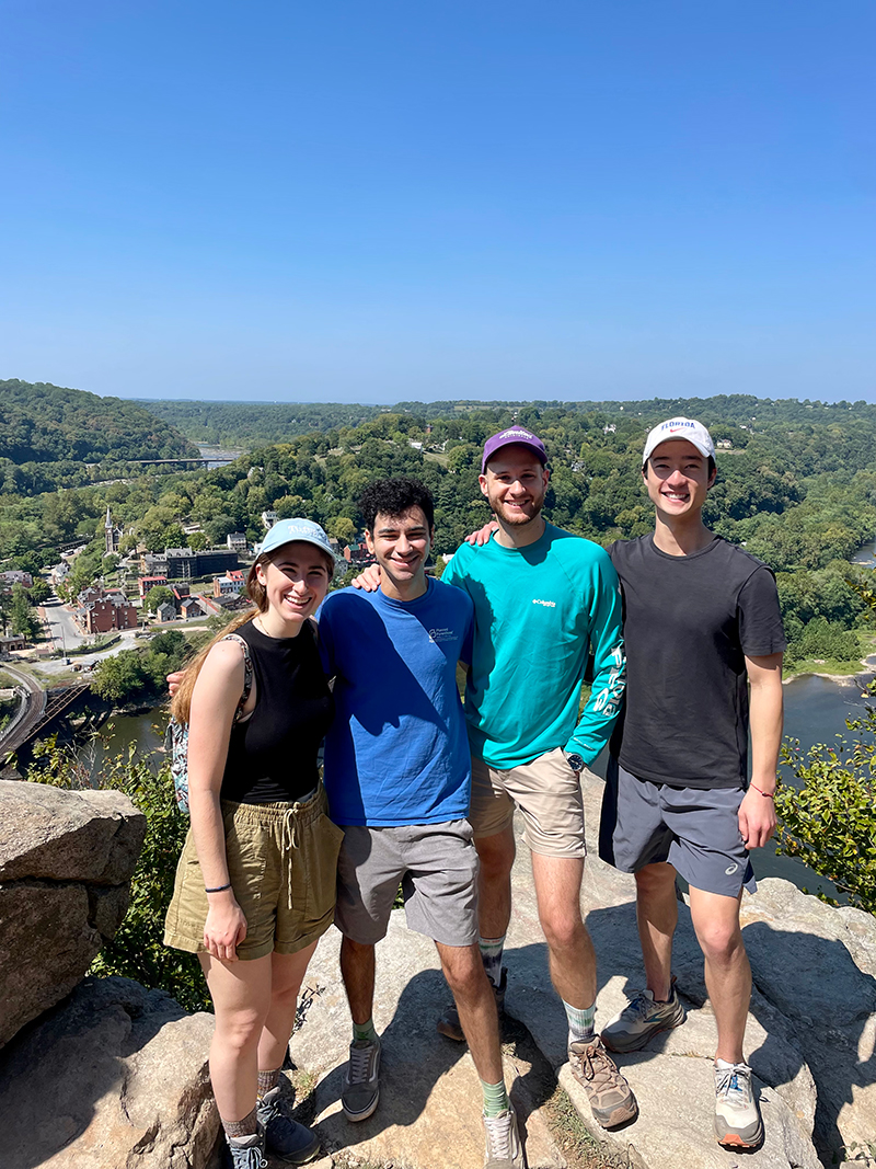 Group photo of Adams lab at Harpers Ferry, West Virginia.