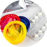 Contraceptive pills and condoms