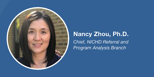Nancy Zhou, Ph.D., Chief, NICHD Referral and Program Analysis Branch