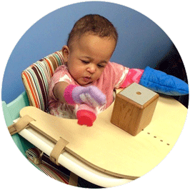 infant in high chair