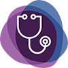 Icon of a stethoscope.