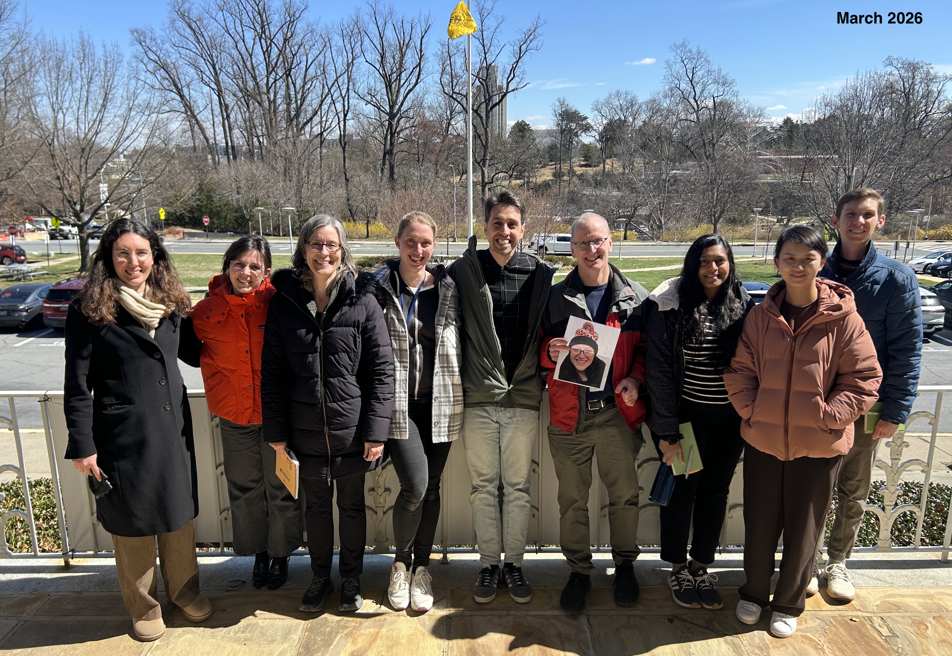 Rocha lab members posing together in March 2026