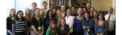 Group photo at lab meeting.