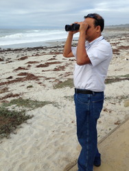 Looking out to sea at NAVBO Monterrey CA.