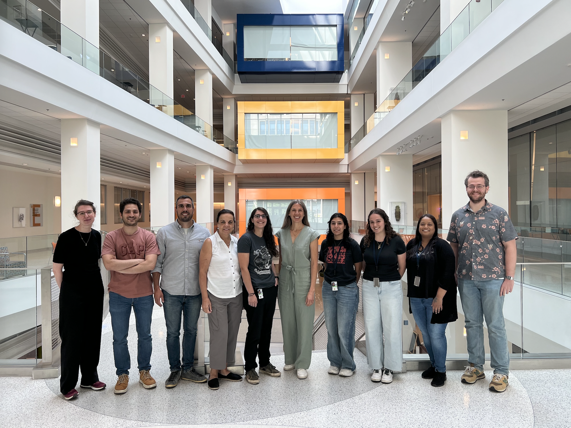 Group photo of lab members from August 2025