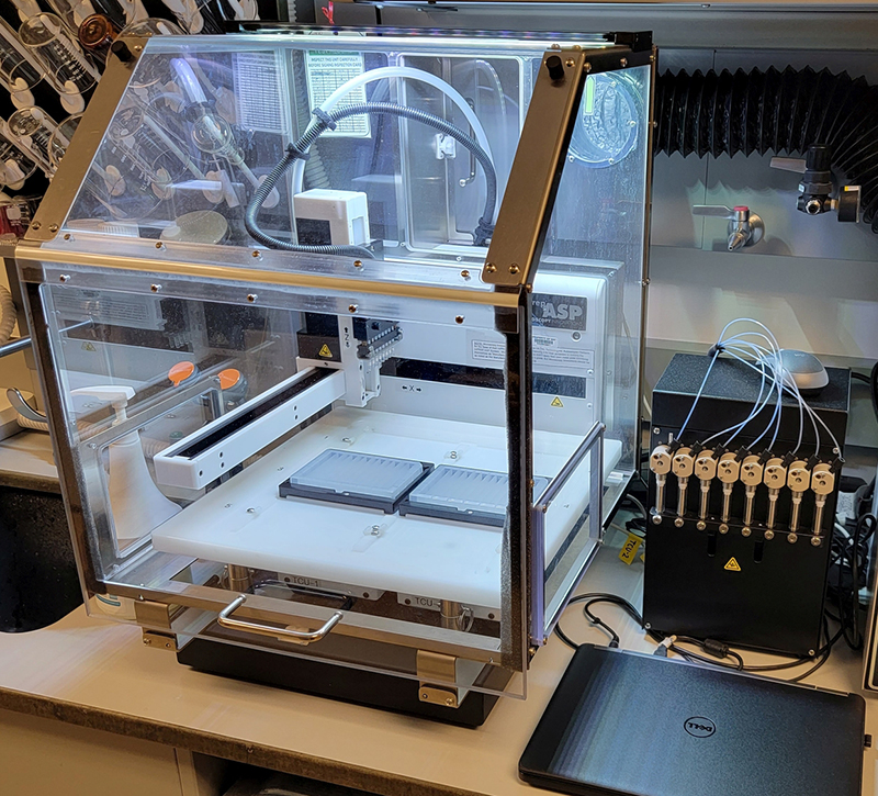 mPrep ASP-2000 specimen processor in the lab.