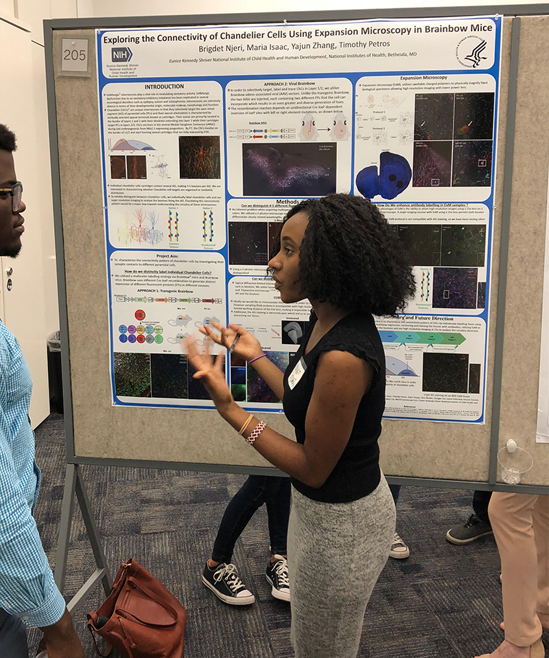 Brigdet Njeri at NIH Summer Poster Day 2018.