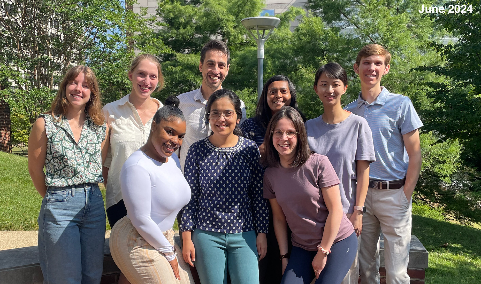 Photo of the lab members in June 2024