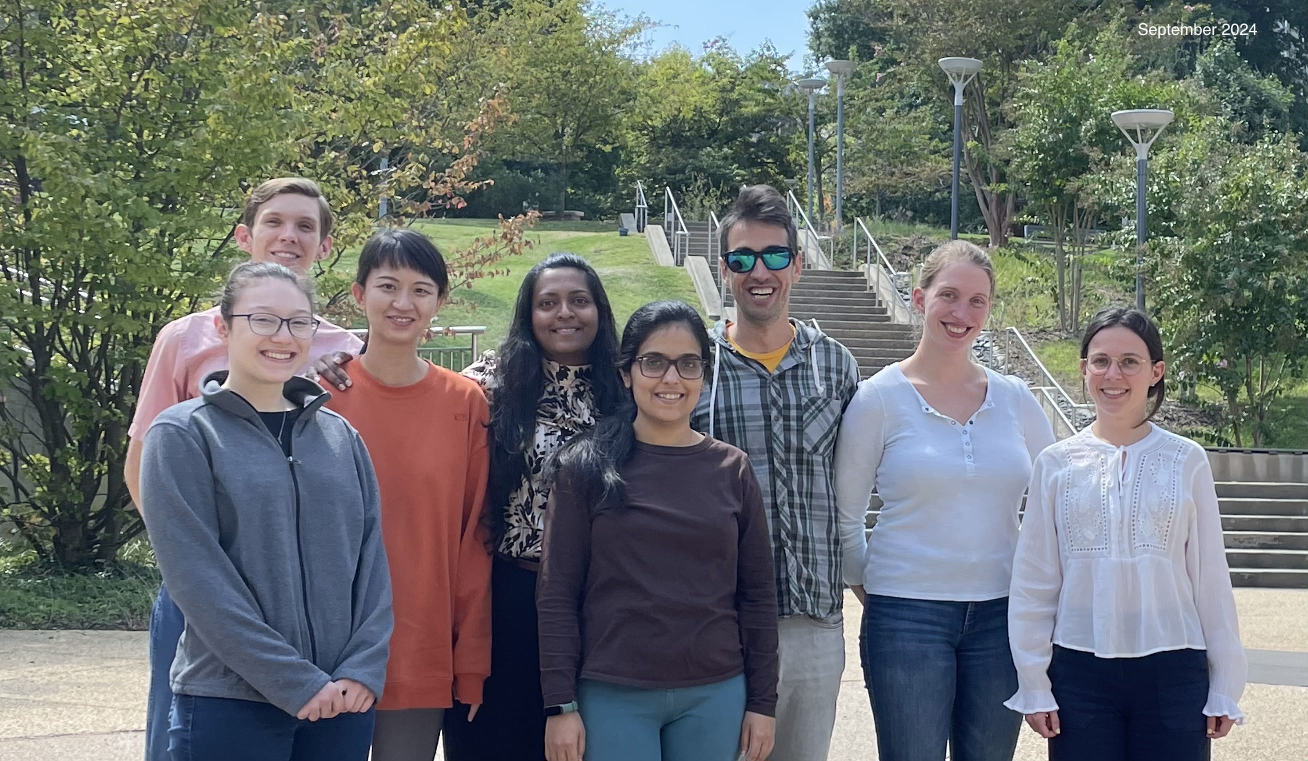 Photo of the lab members in September 2024