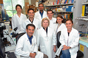 Group of lab members in Dr Stratakis' lab.