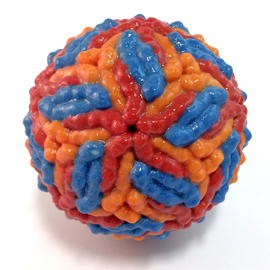 3-dimensional representation of the Zika virus