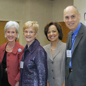 Secretary Sebelius, Linda Wright, Yvonne T. Maddox, Alan Guttmacher