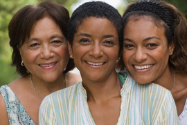 three women